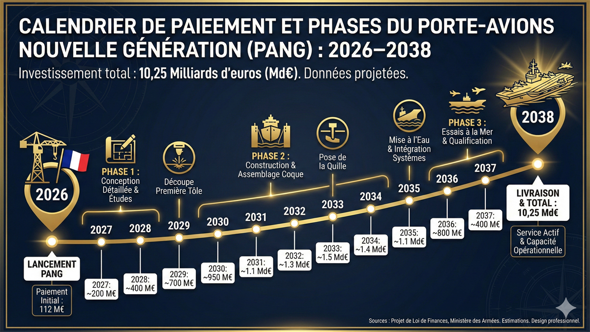Calendrier décaissements PANG 2026-2038